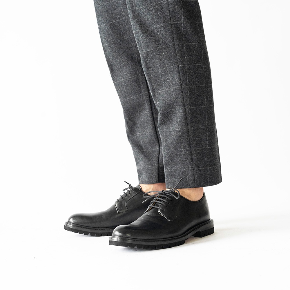 WEXFORD BLACK プレーントゥ 外羽根