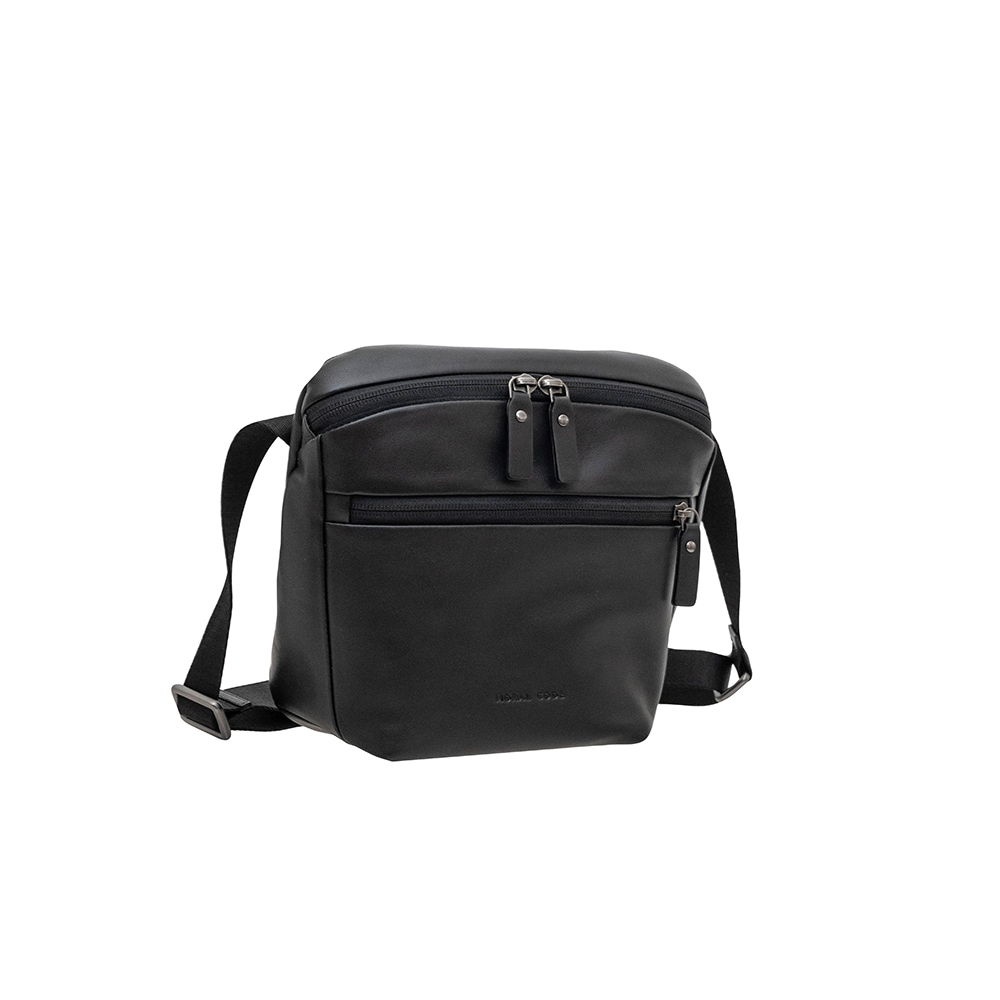 ショルダーバッグ ボディバッグ サコッシュ レザー 本革 DENVER BLACK