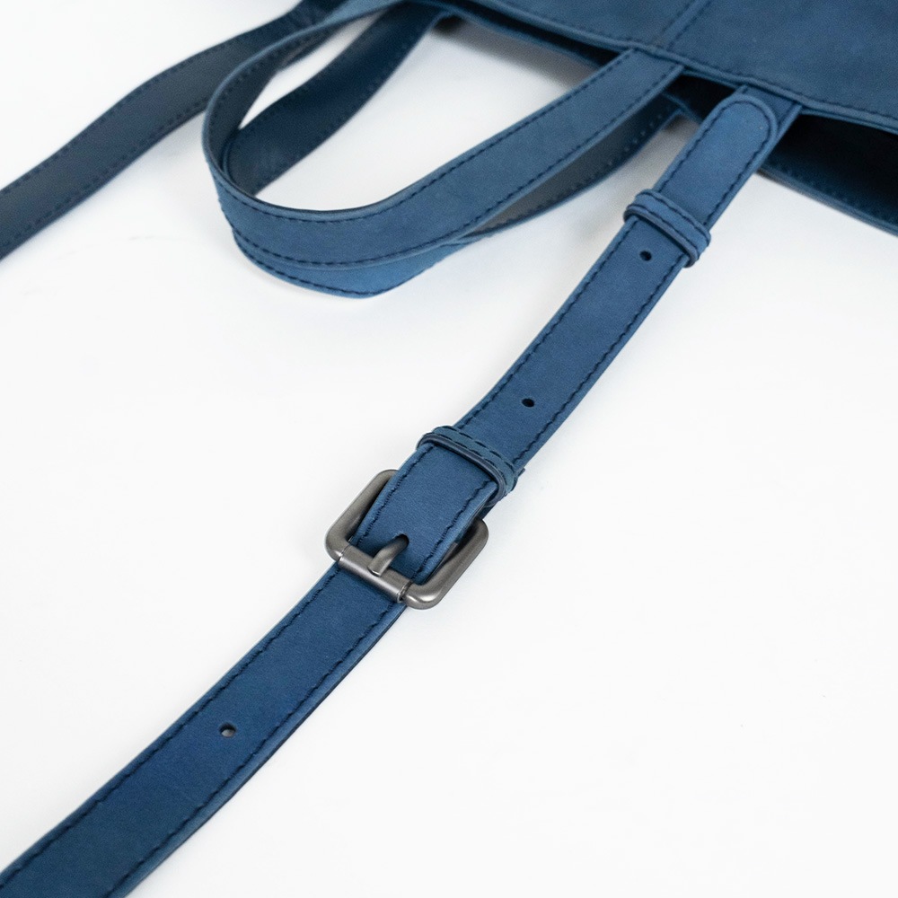 EUSTON DENIM ヌバック ショルダートートバッグ 2way
