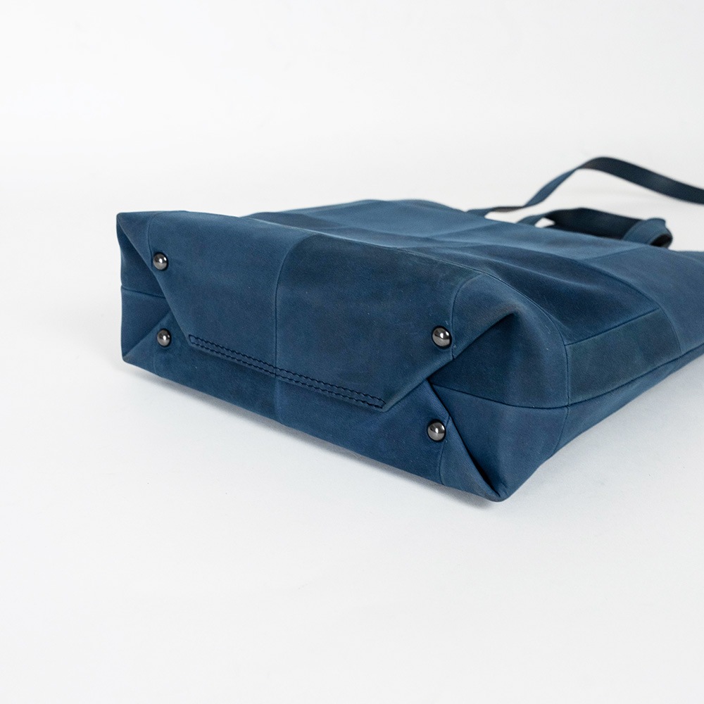 EUSTON DENIM ヌバック ショルダートートバッグ 2way