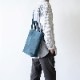 EUSTON DENIM ヌバック ショルダートートバッグ 2way