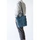 EUSTON DENIM ヌバック ショルダートートバッグ 2way