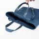 EUSTON DENIM ヌバック ショルダートートバッグ 2way