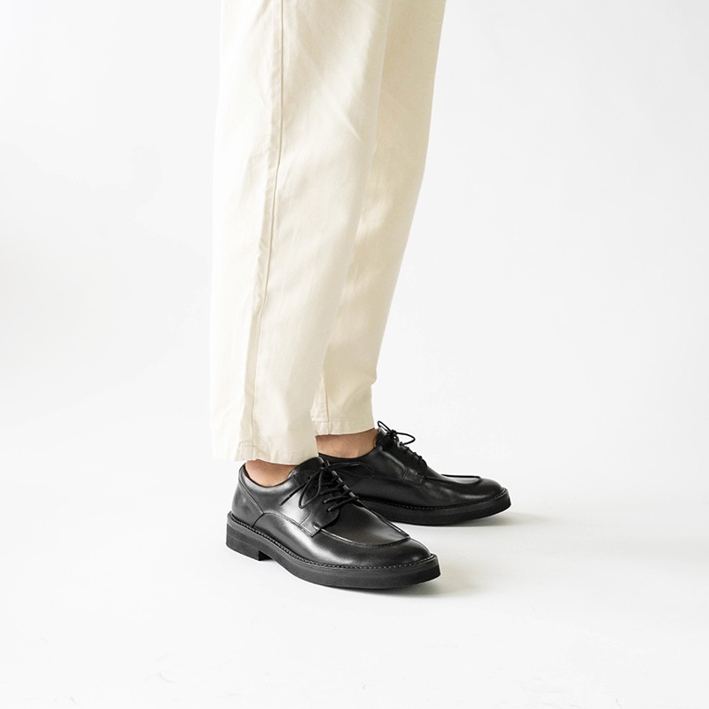 BOLTON BLACK メンズシューズ Uチップ外羽根