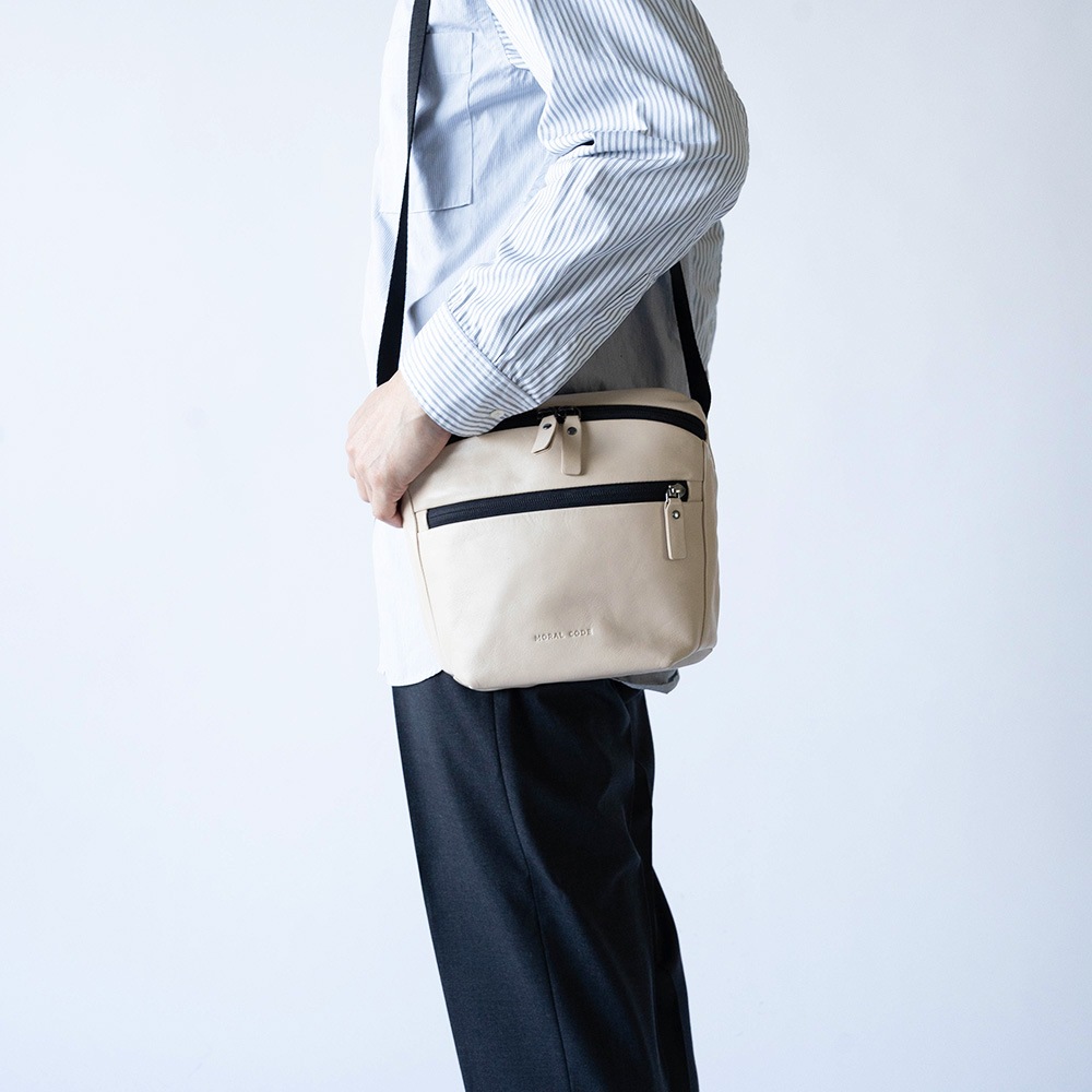 DENVER BEIGE 軽量ミニショルダーバッグ