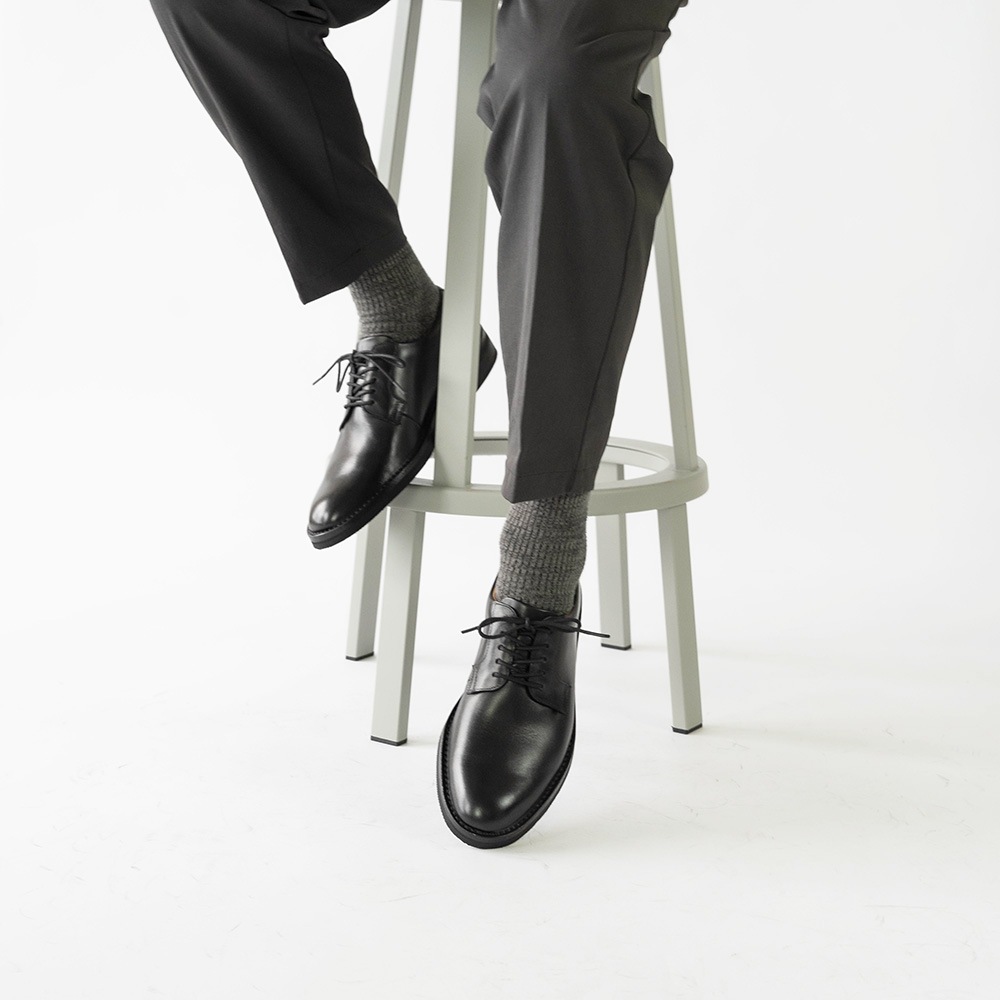 DUSTIN BLACK ビジネスシューズ プレーン 外羽根