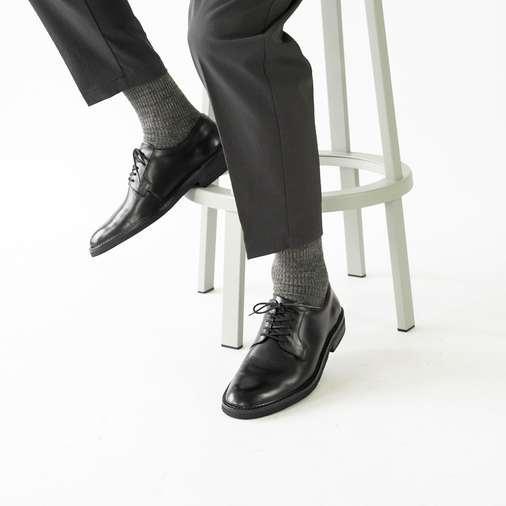 DUSTIN BLACK ビジネスシューズ プレーン 外羽根