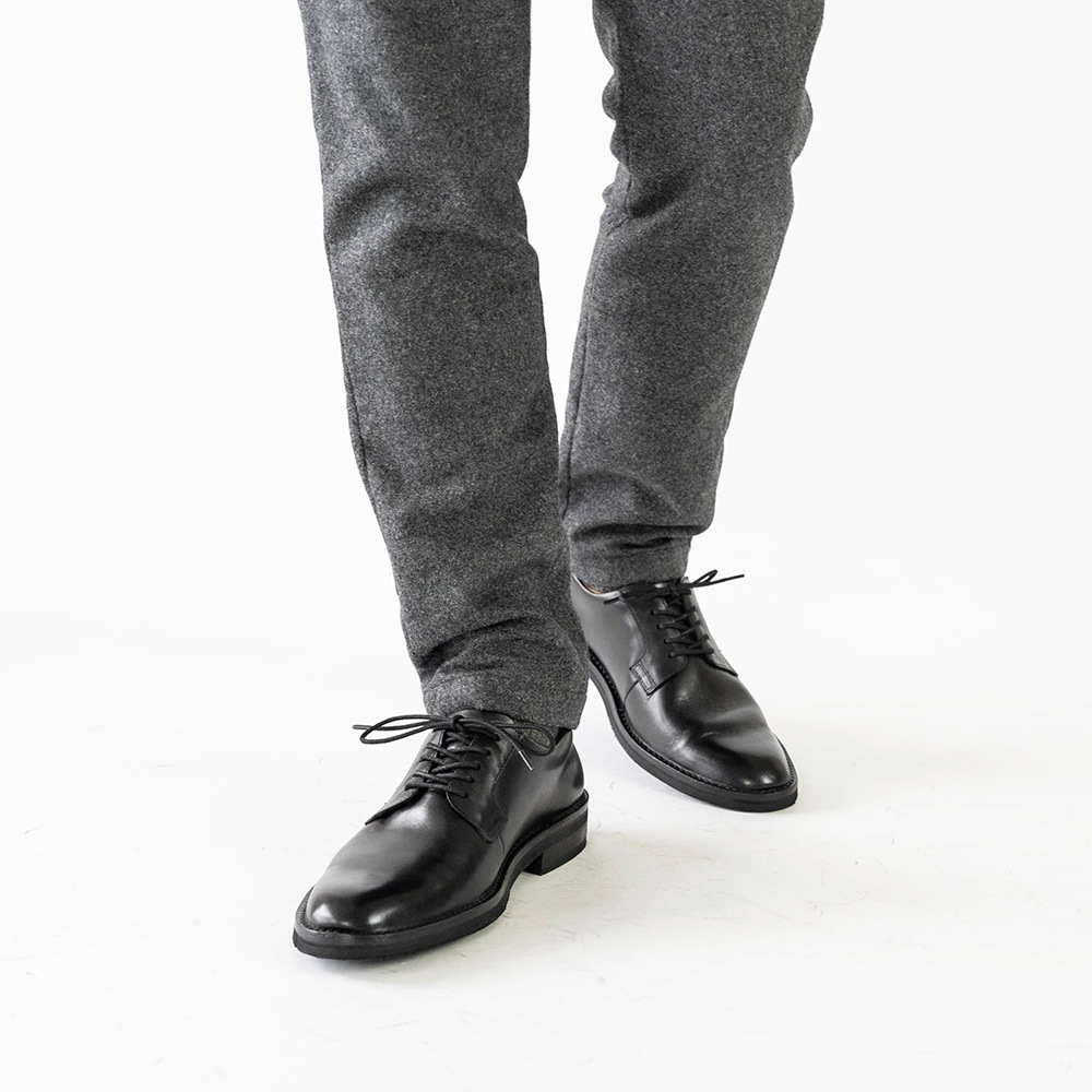 DUSTIN BLACK ビジネスシューズ プレーン 外羽根