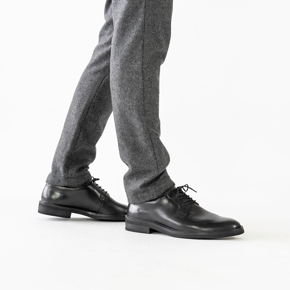 DUSTIN BLACK ビジネスシューズ プレーン 外羽根