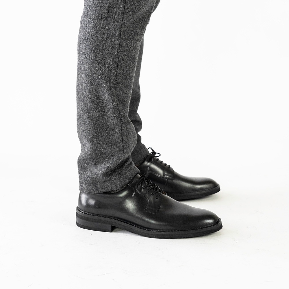 DUSTIN BLACK ビジネスシューズ プレーン 外羽根