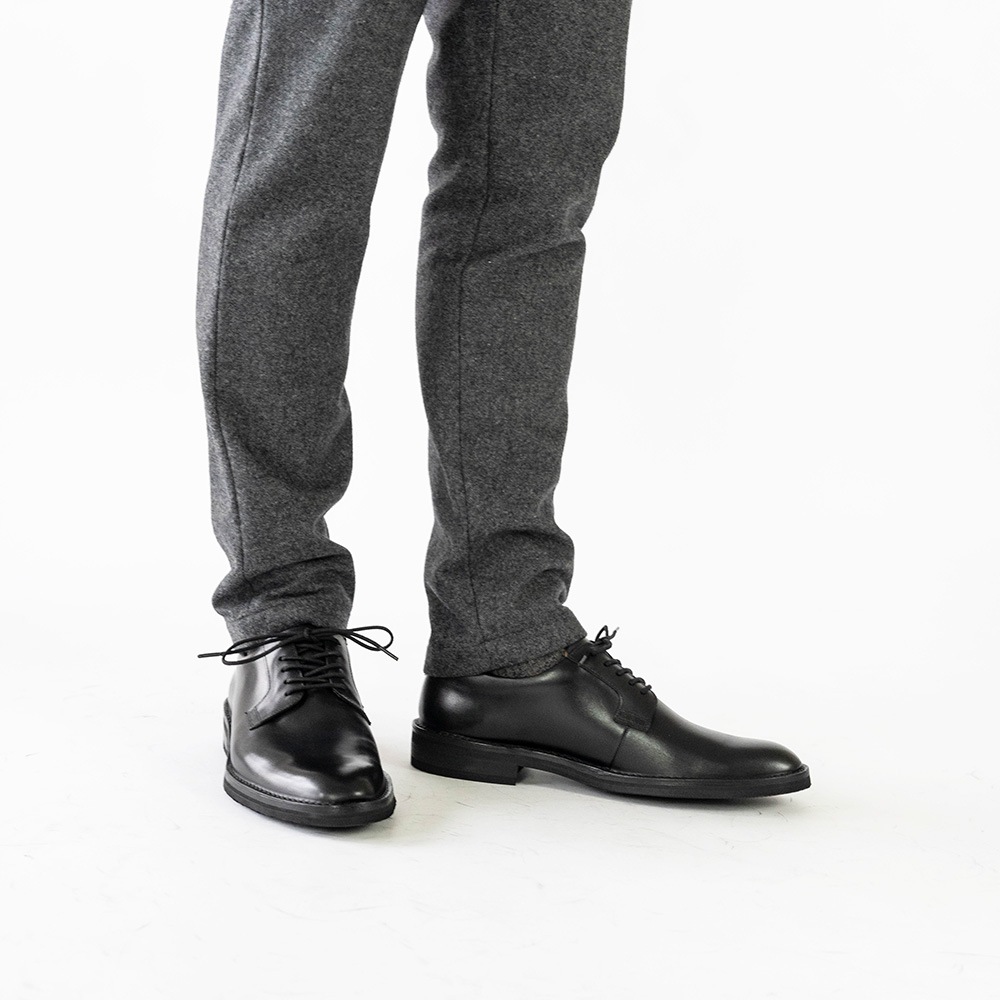 DUSTIN BLACK ビジネスシューズ プレーン 外羽根