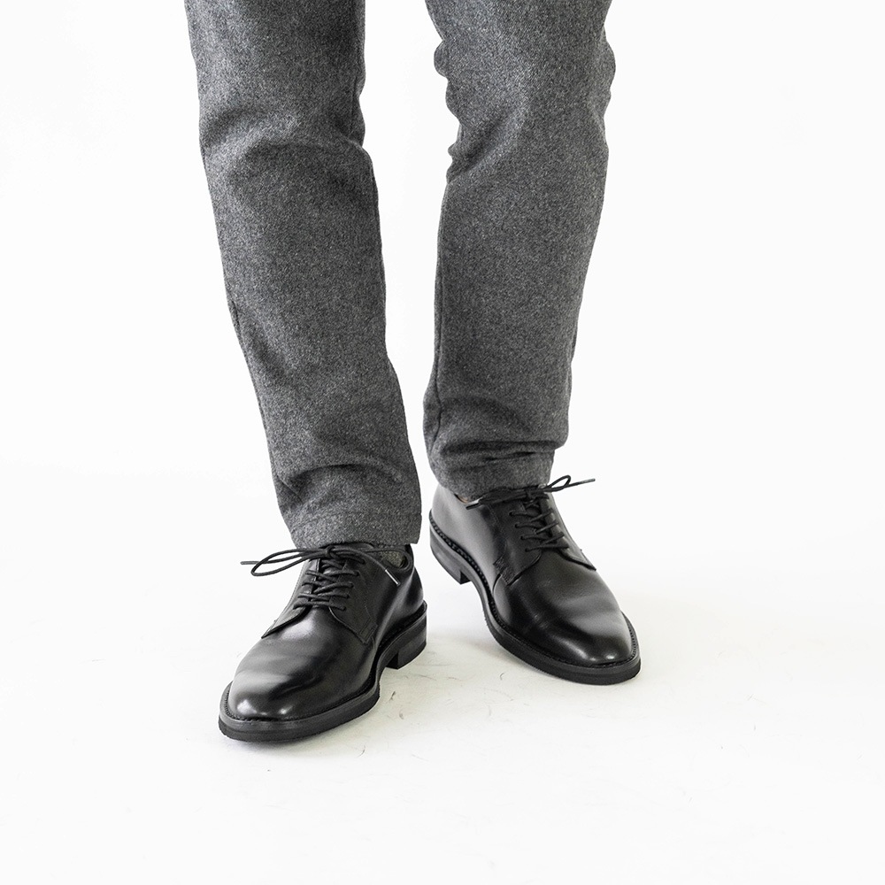 DUSTIN BLACK ビジネスシューズ プレーン 外羽根