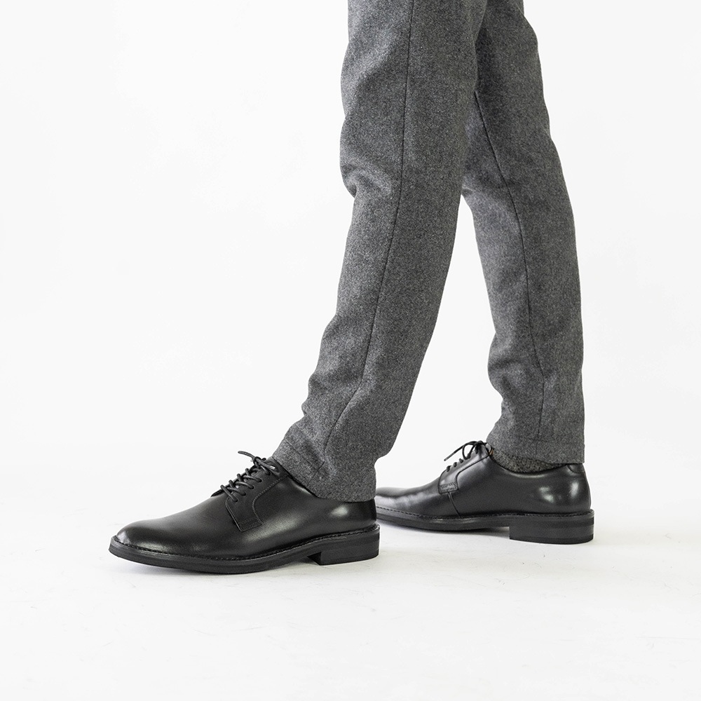 DUSTIN BLACK ビジネスシューズ プレーン 外羽根