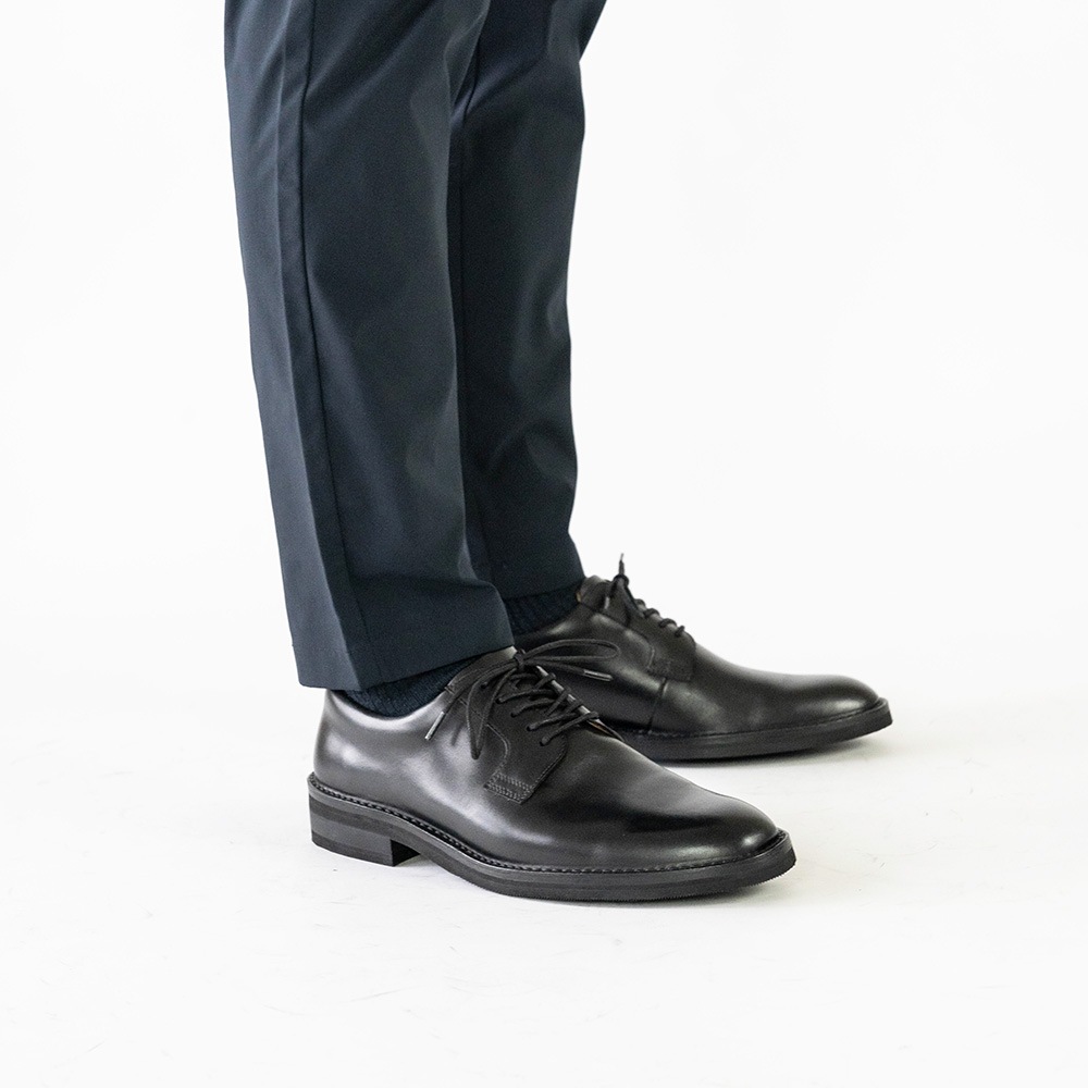 DUSTIN BLACK ビジネスシューズ プレーン 外羽根