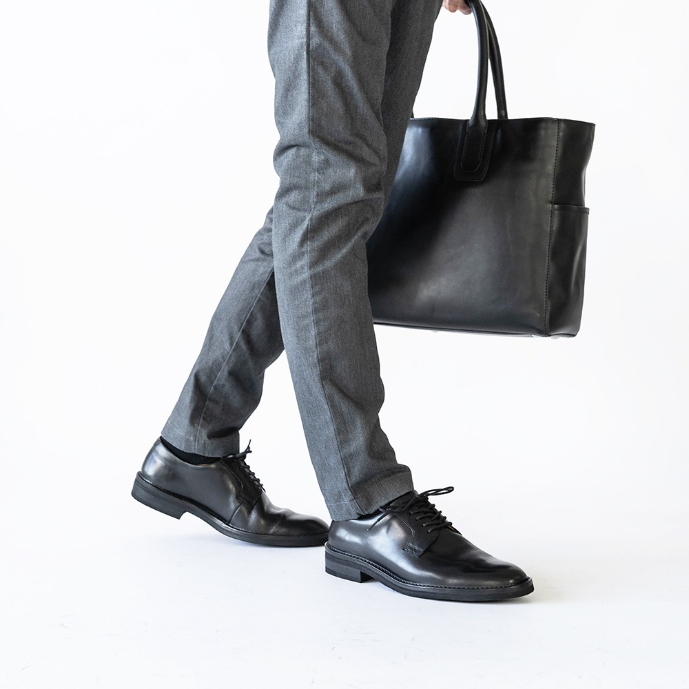 DUSTIN BLACK ビジネスシューズ プレーン 外羽根