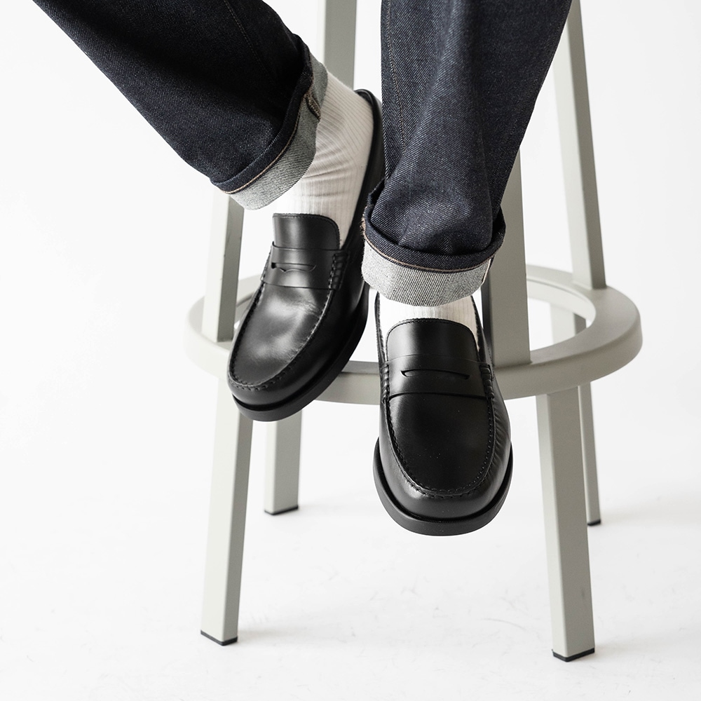 WILTON BLACK モカシン ローファー