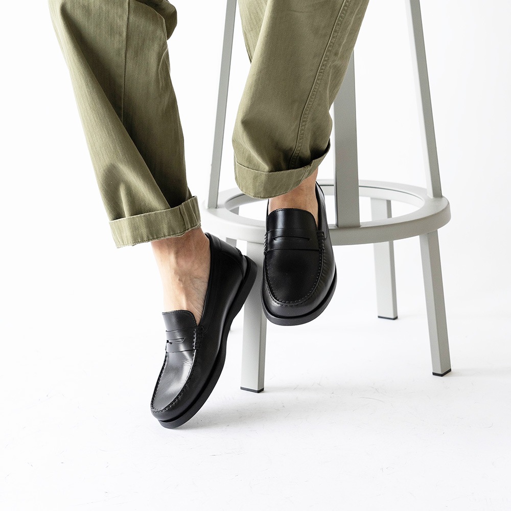 WILTON BLACK モカシン ローファー