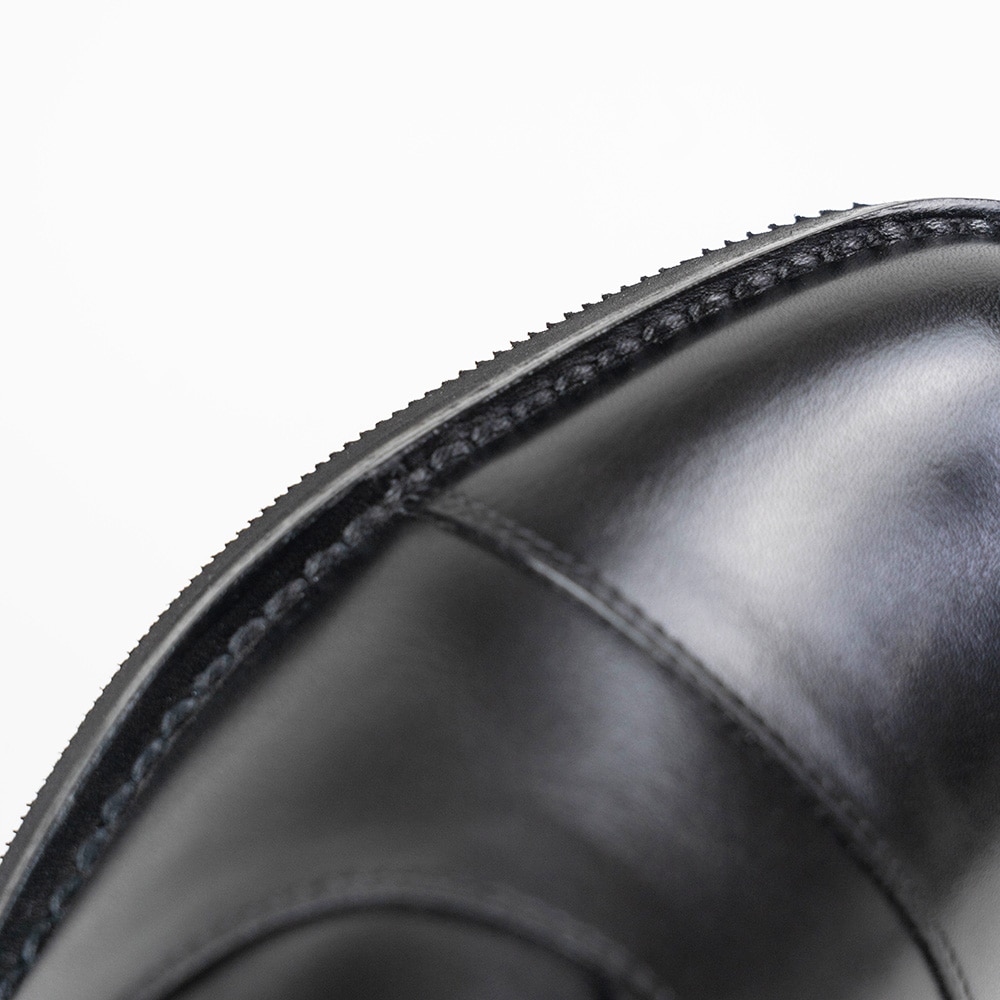 新品 CESARE PACIOTTI 仔牛革 エラスティックシューズ 黒 9 新品