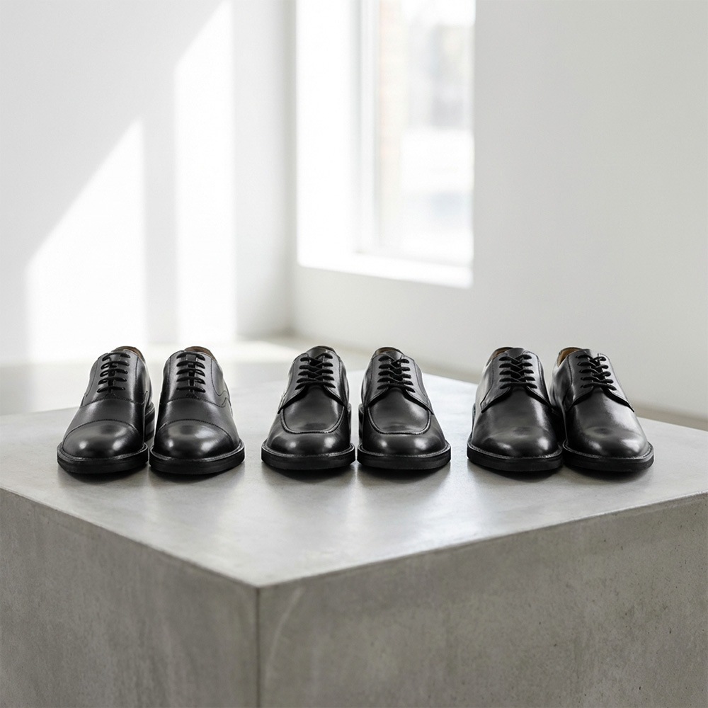 GRAHAM BLACK ビジネスシューズ Uチップ 外羽根