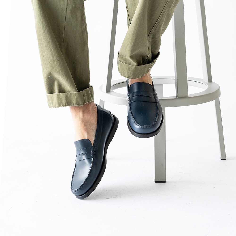 WILTON NAVY モカシン ローファー