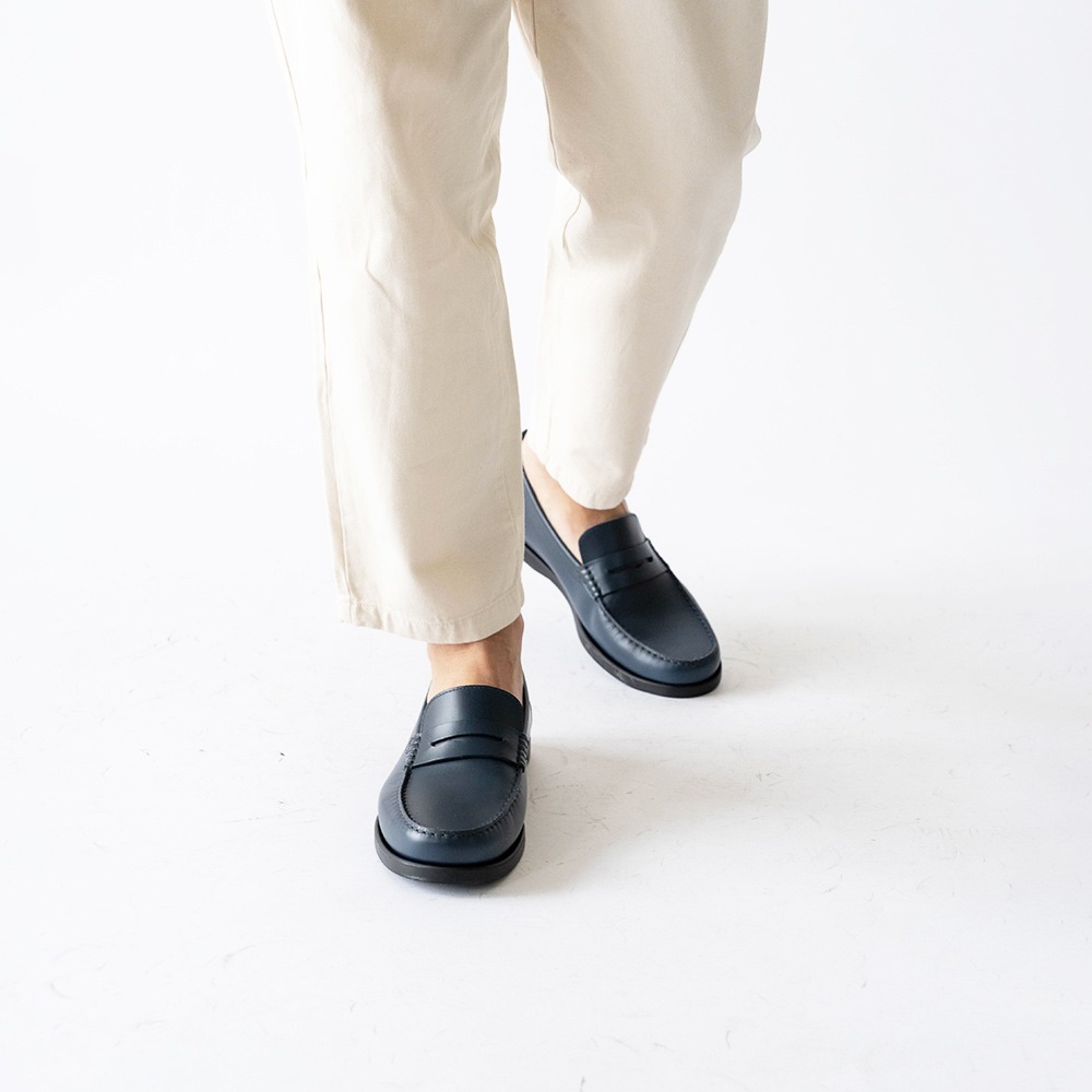 WILTON NAVY モカシン ローファー