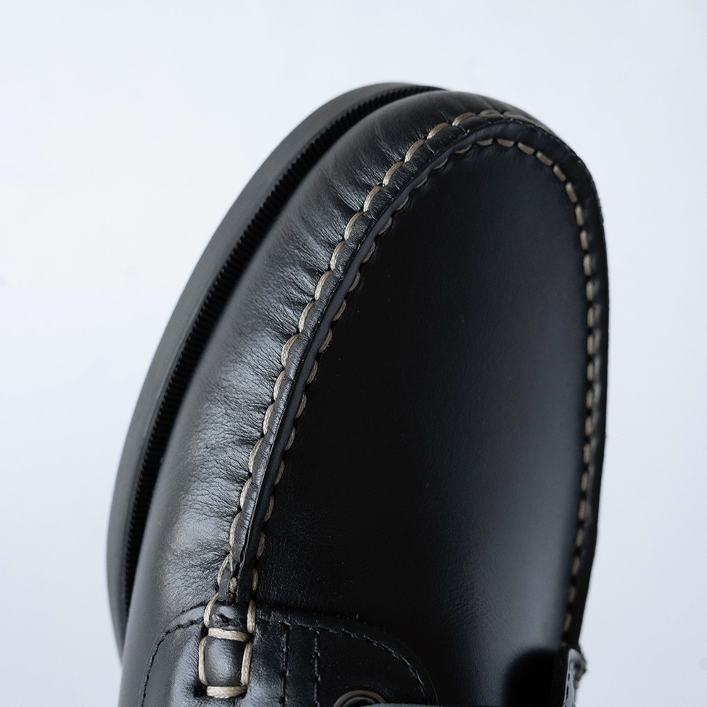 NORFOLK BLACK モカシン デッキシューズ