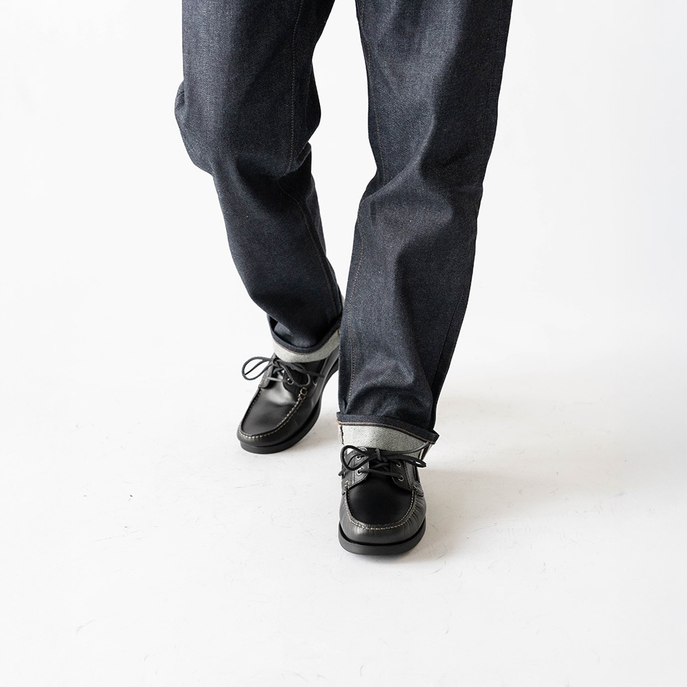 NORFOLK BLACK モカシン デッキシューズ