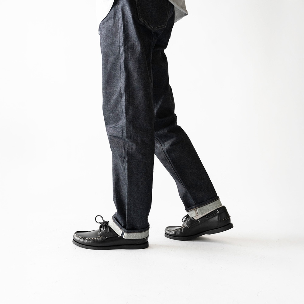 NORFOLK BLACK モカシン デッキシューズ