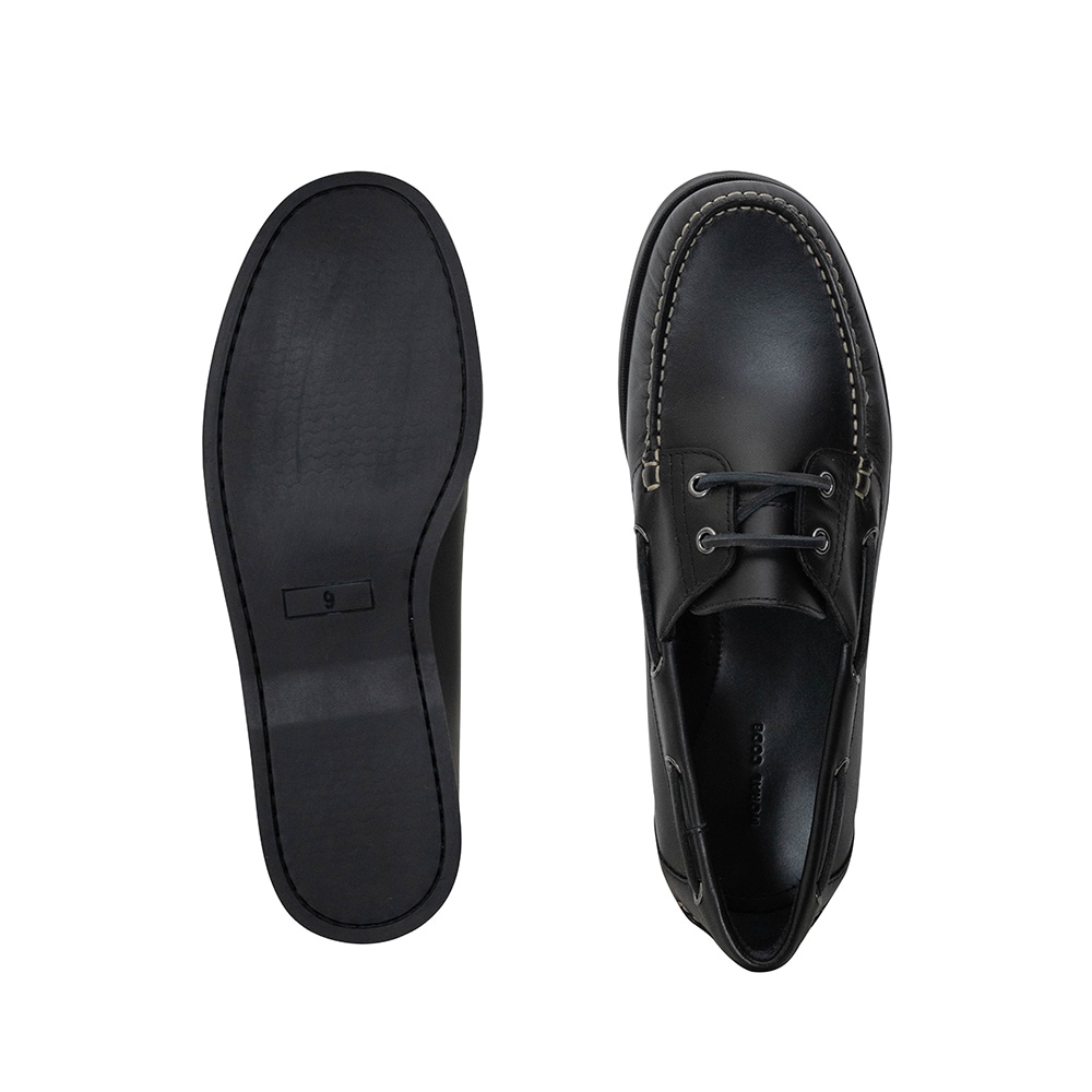 NORFOLK BLACK モカシン デッキシューズ