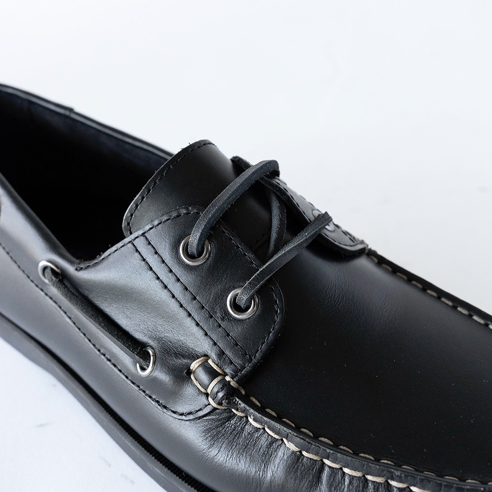 NORFOLK BLACK モカシン デッキシューズ