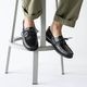 NORFOLK BLACK モカシン デッキシューズ