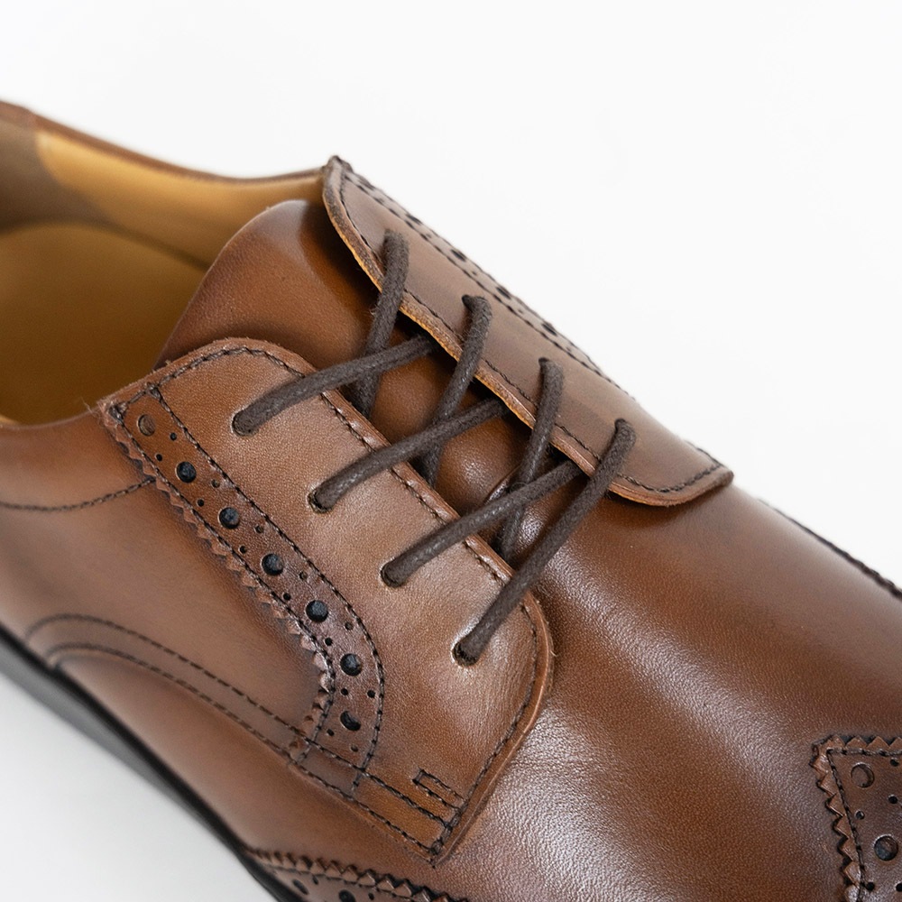 BRODEN COGNAC ビジネススニーカー ウイングチップ