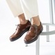 BRODEN COGNAC ビジネススニーカー ウイングチップ