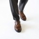 BRODEN COGNAC ビジネススニーカー ウイングチップ