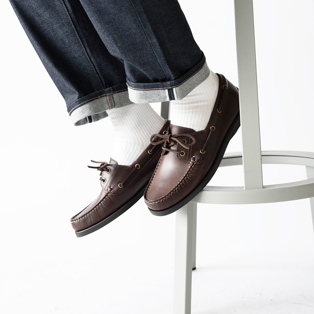 NORFOLK BROWN モカシン デッキシューズ