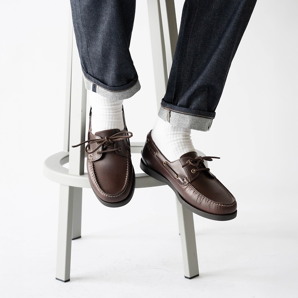 NORFOLK BROWN モカシン デッキシューズ