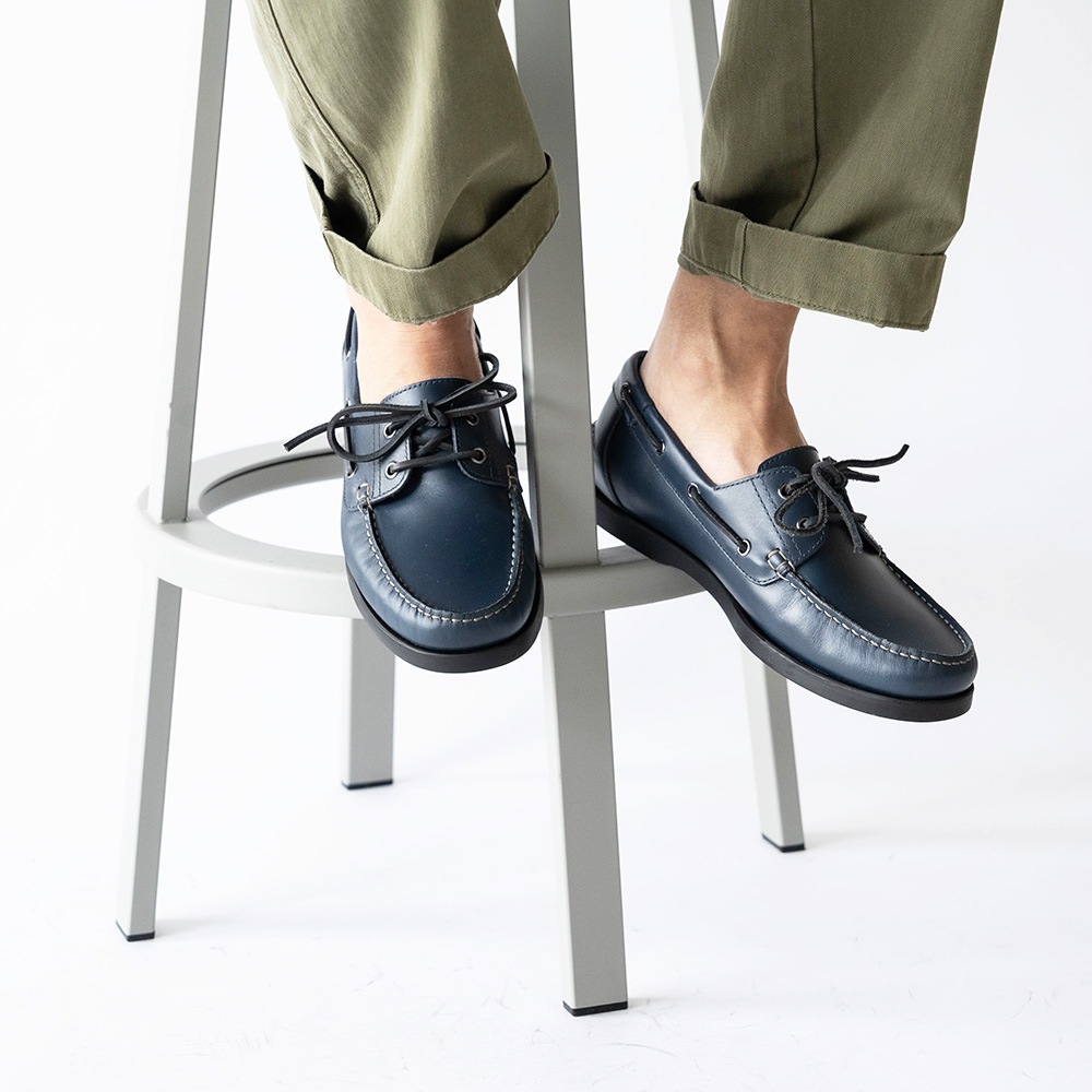 REGAL NAVY 554RAE モカシン 255 メンズ ローファー ドレスシューズ モカシンデッキシューズ スリッポン
