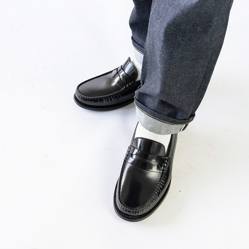 CAMBRIDGE BLACK モカシンローファー