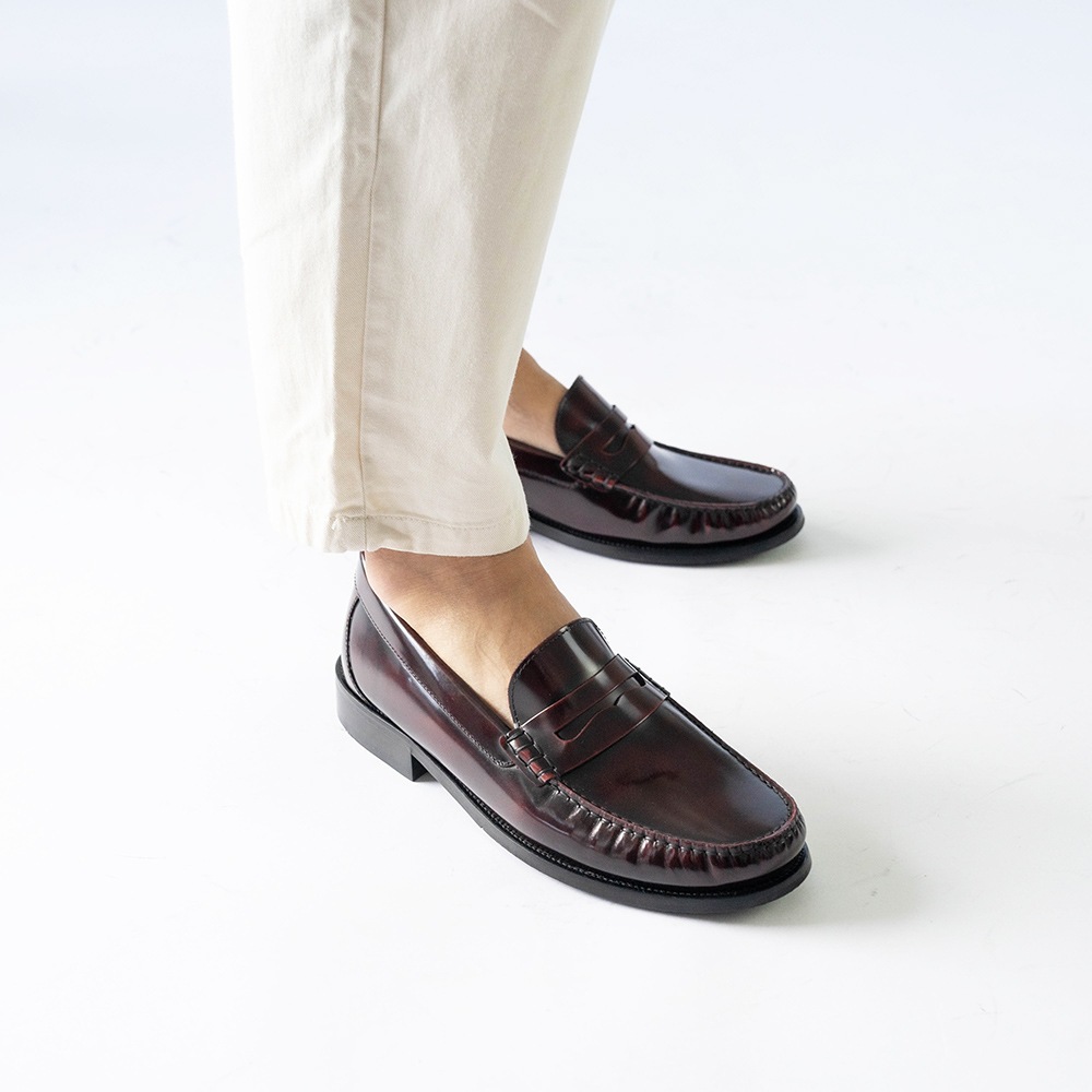 CAMBRIDGE BURGUNDY モカシンローファー