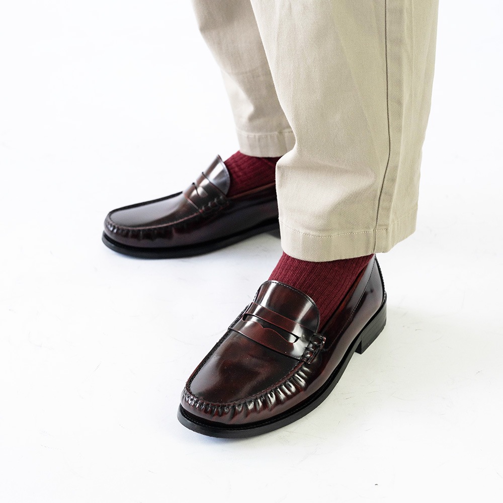 CAMBRIDGE BURGUNDY モカシンローファー