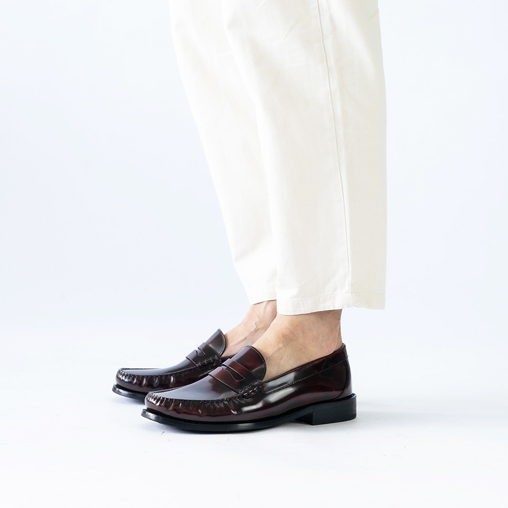 CAMBRIDGE BURGUNDY モカシンローファー