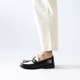 CAMBRIDGE BLACK&WHITE モカシンローファー