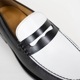 CAMBRIDGE BLACK&WHITE モカシンローファー