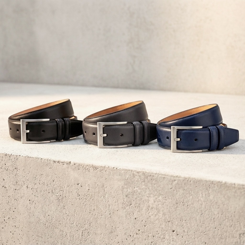 革ベルト メンズ GRANT NAVY ネイビー紺｜ 【公式】モラルコード