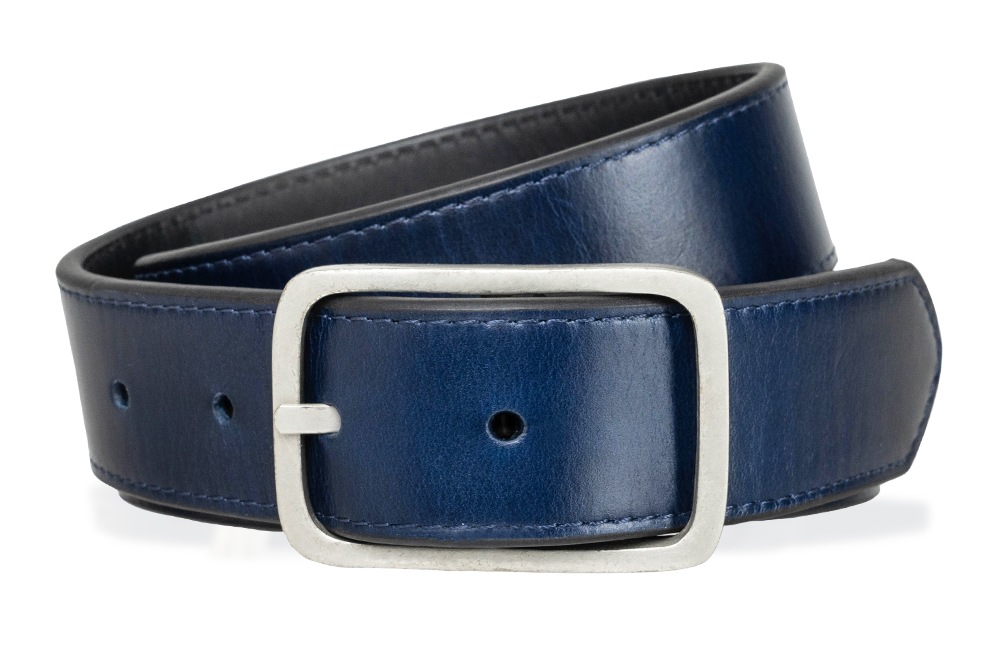 MAXWELL NAVY メンズベルト リバーシブル