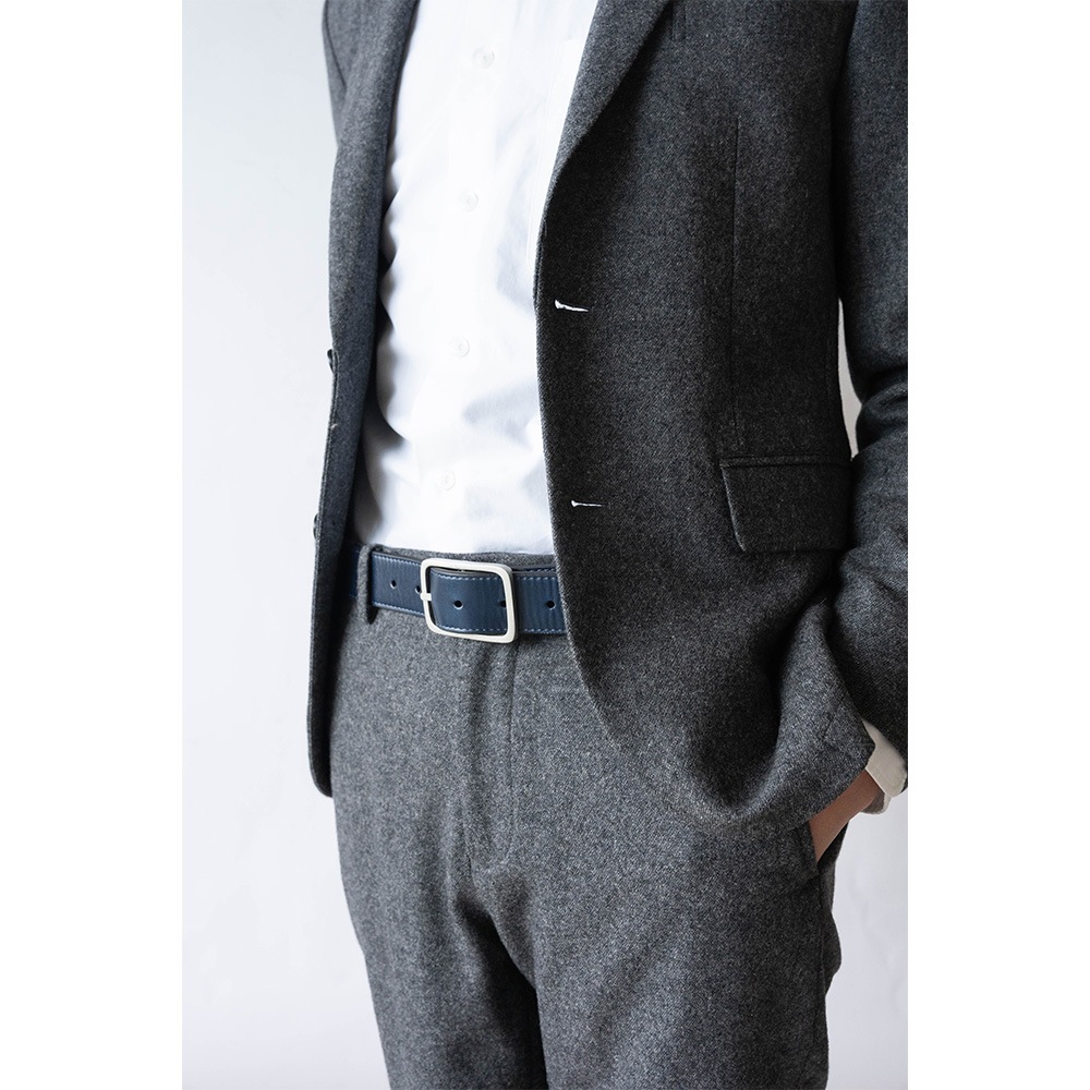 MAXWELL NAVY メンズベルト リバーシブル