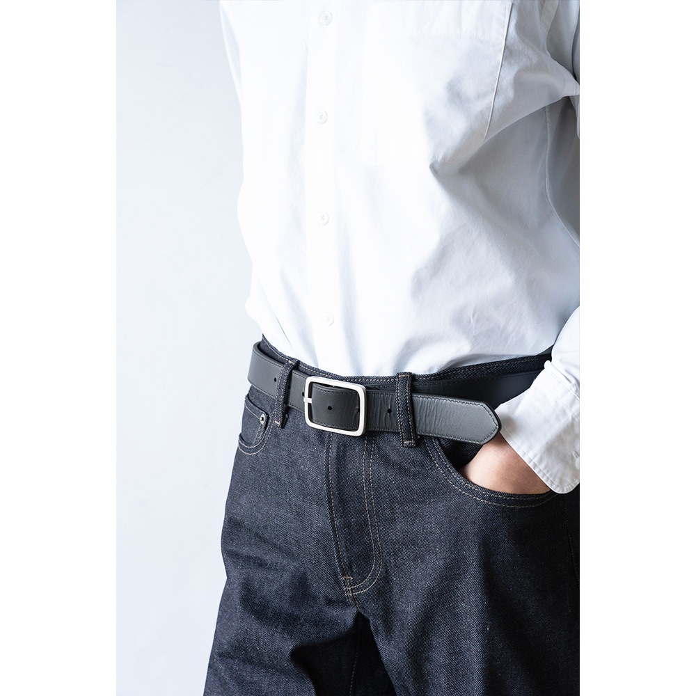 MAXWELL NAVY メンズベルト リバーシブル