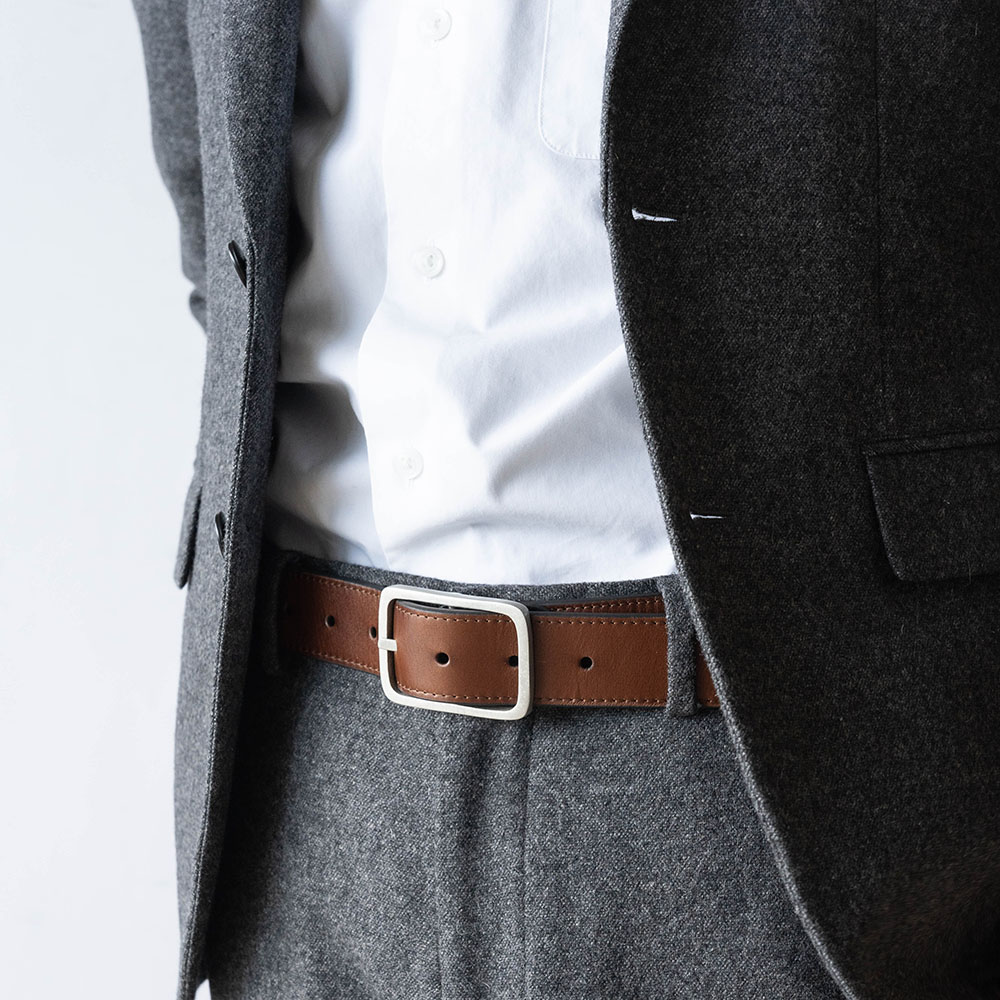 MAXWELL BROWN メンズベルト リバーシブル