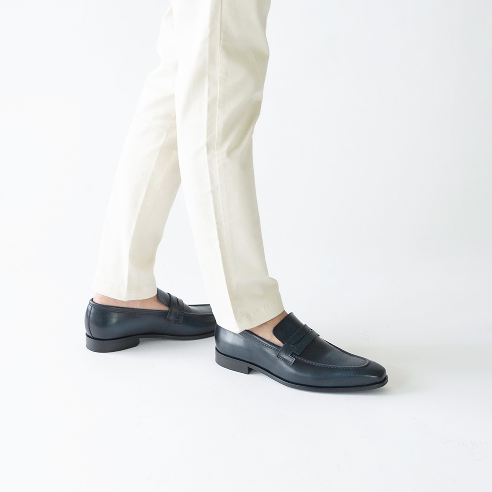 RAMSEY NAVY ローファー ビジネスシューズ