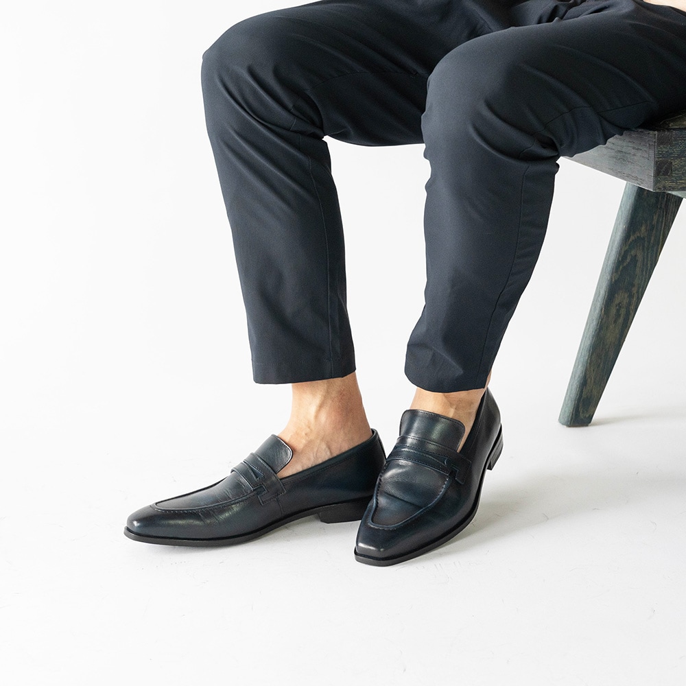 RAMSEY NAVY ローファー ビジネスシューズ